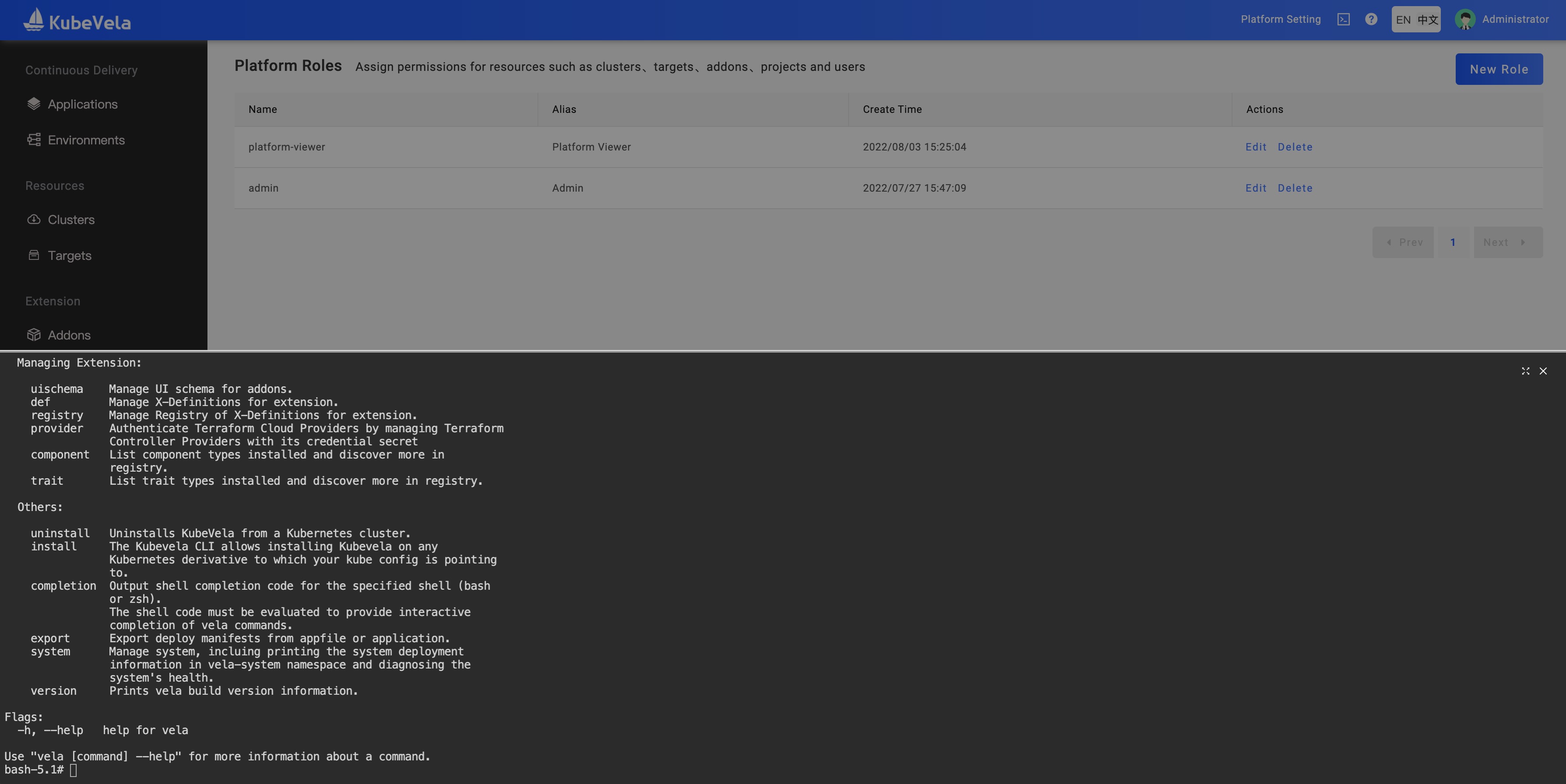 cloud shell environment